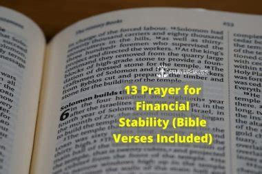 13 Powerful Prayer For Financial Stability With Bible Verses