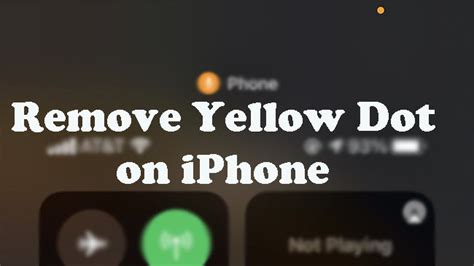 Three Effective Ways To Remove The Yellow Dot On Iphone