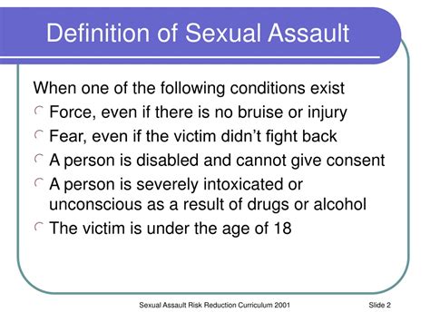 Ppt Definition Of Sexual Assault Powerpoint Presentation Free