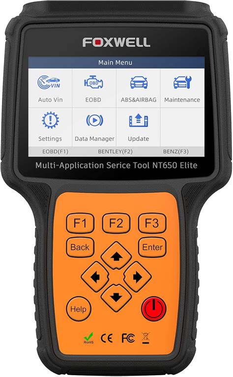 Foxwell Nt Elite Esc Ner Obd Para Coche Obd Ii Abs Lector De