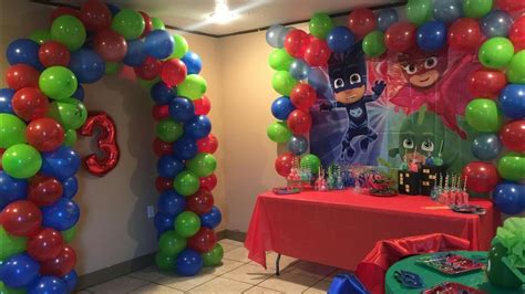 Pj Masks Balloon Birthday Party Supplies Decoration Pj Masks Latex