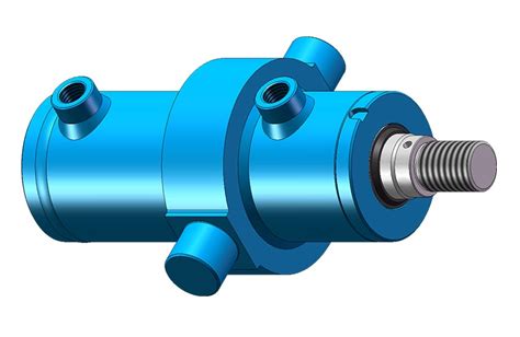 Trunnion Mounted Threaded Rod Double Actinghydraulic Cylinders