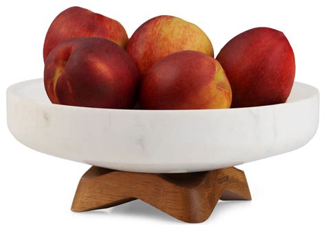 Nambe Chevron Fruit Bowl Fruit Bowls And Baskets By Prunedanish Houzz