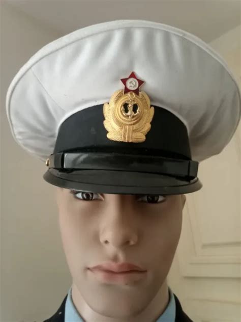 MILITARIA SOVIÉTIQUE CASQUETTE officier de marine URSS CCCP EUR 72 00