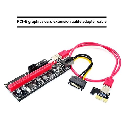 6pcs Newest Ver009 Usb 3 0 Pci E Riser Ver 009s Express 1x 4x 8x 16x