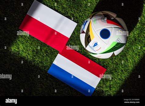 Leipzig Germany April 17 2024 Poland Vs Netherlands Euro 2024 Group D Football Match At