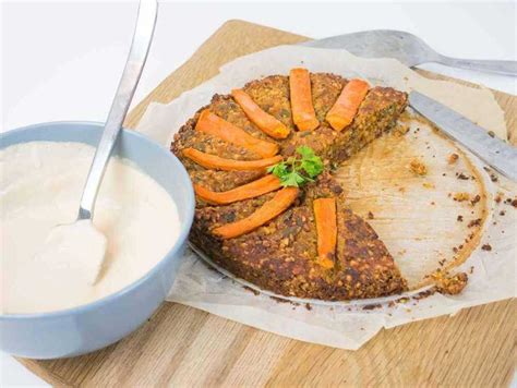 Easy Vegan Nut Roast With Tahini Gravy Made In A Cake Tin