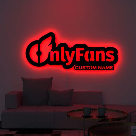 Custom Onlyfans Logo-onlyfans Branding-onlyfans Ideas-led Wall Decor ...