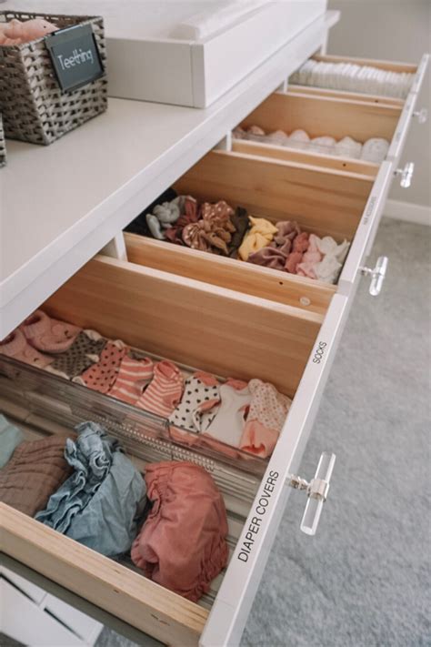 5 Brilliant Nursery Drawer Dividers To Totally Streamline The Nursery Dresser Nursery Design