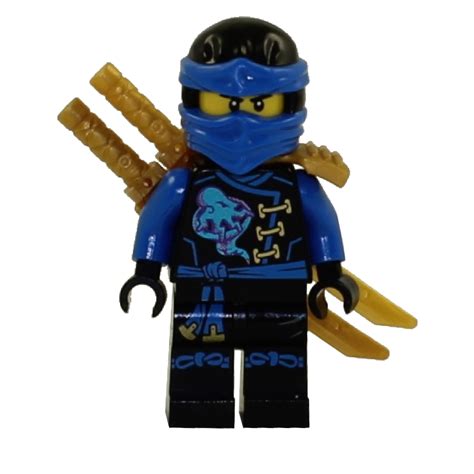 LEGO Minifigure Ninjago JAY With Gold Scabbard Dual Gold Swords