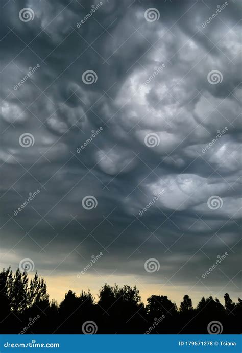 Cloud Formation Asperitas Clouds Stock Photo Image Of Armageddon