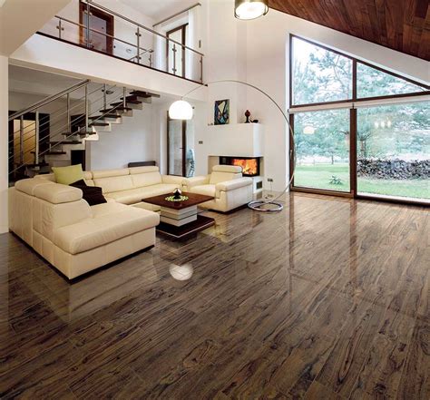 Yosemite Walnut Lappato Wood Effect Italian Porcelain Tiles UK Tile Sales