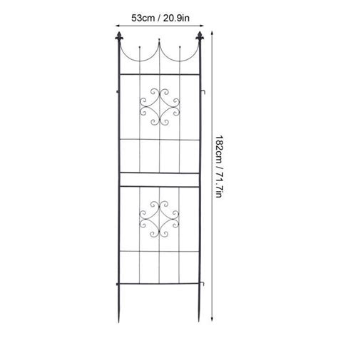 JIN Treillis de Jardin métalJardin Treillis Plante Grimpante Cadre