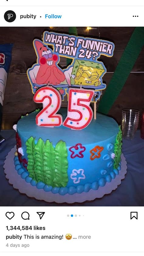 SpongeBob Themed 25th Birthday | Spongebob party, Food, Yummy food