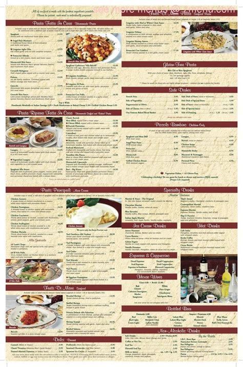 Online Menu of Antonios Cucina Italiana Restaurant, Farmington Hills ...