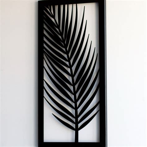 Palm Leaf Wall Art Metal Palm Leaf Wall Decor Colorfullworlds