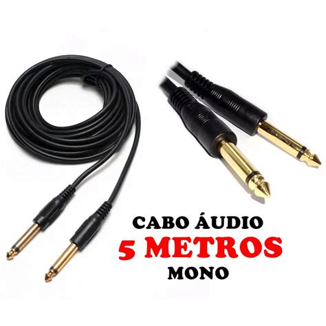 Cabo De Audio P X P Mono Blindado Metros P Viol O Guitarra