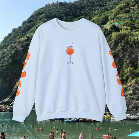 Aperol Spritz Sweatshirt Aperitivo Crewneck Group Cocktail Etsy