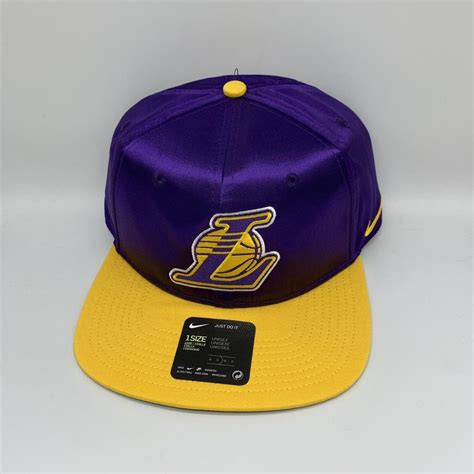 Los Angeles Lakers Satin Nike Hat Snapback Cap Kobe... - Depop