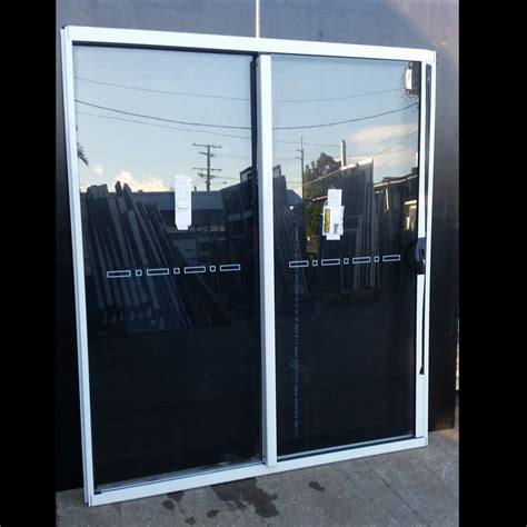 Sliding Aluminium Door H X W Brand New W Clear Glass