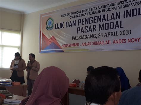 Sosialisasi Ojk Dan Pengenalan Industri Pasar Modal Fakultas Ekonomi