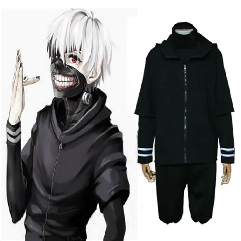 Hot Adult Coser Halloween Anime Tokyo Ghoul Costumes Cosplay Kaneki Ken