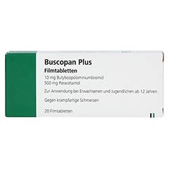 BUSCOPAN plus 10 mg 500 mg Filmtabletten 20 Stück N1 medpex