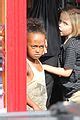 Angelina Jolie Zahara Shiloh Toy Store Trio Photo