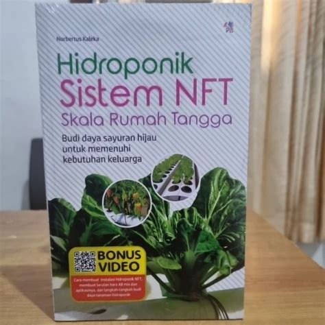 Jual Buku Hidroponik Sistem NFT Skala Rumah Tangga FULL Colour Shopee