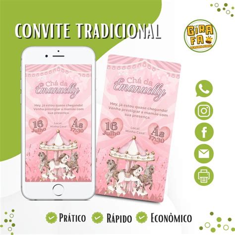 Convite Digital Carrossel Elo Produtos Especiais