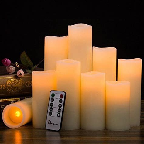 Hausware Flameless Candles Battery Operated Candles H 4 5 6 7 8 9