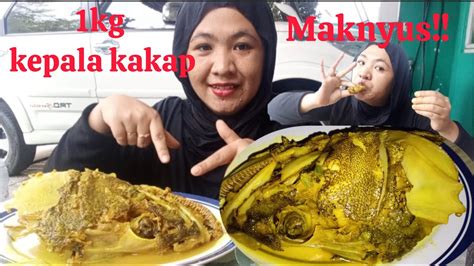 Mukbang Kg Gulai Ikan Kakap Kepala Ikan Super Jumboo Mukbang Youtube