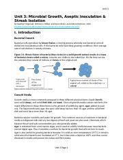 Unit 3 Microbial Growth Aseptic Inoculation And Streak Isolation 3 30