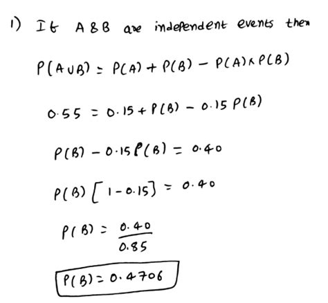 Answered 6 Involving Independent And Disjoint… Bartleby