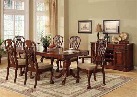 fa3222t - Cody Cherry Solid Wood 7 Piece Formal Dining Set - Inland ...