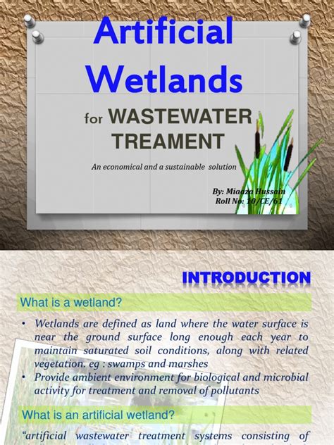 Artificial Wetlands Wastewater Treament Pdf Sewage Treatment Wetland