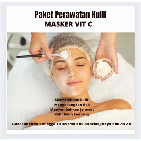 Masker Vit C Mengencangkan Dan Mencerahkan Kulit Wajah Lazada