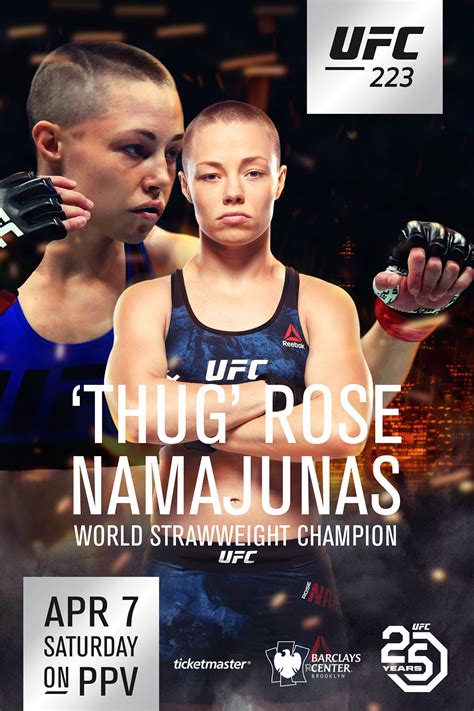 UFC 223 - Unofficial Rose Namajunas Poster on Behance