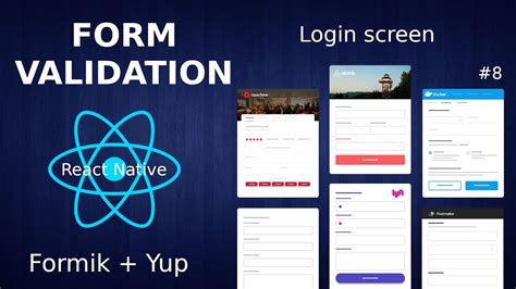 React Native Tutorial Login Screen Form Validation With