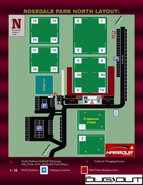 Northcote Softball Club - Diamond Layout @ Rosedale