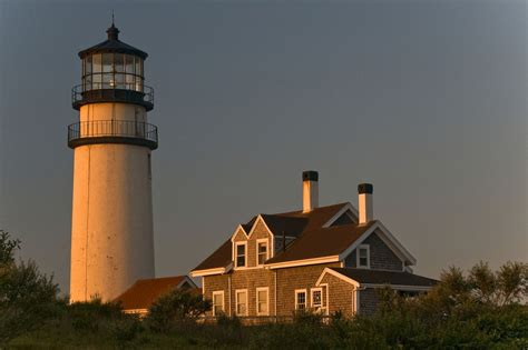 Early Morning Light On Highland Light Aka Cape Cod Lighthouse In Truro