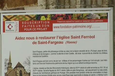 Saint Fargeau 89 une souscription est lancée pour restaurer l