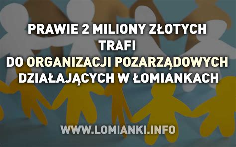 Prawie 2 miliony złotych trafi do organizacji pozarządowych