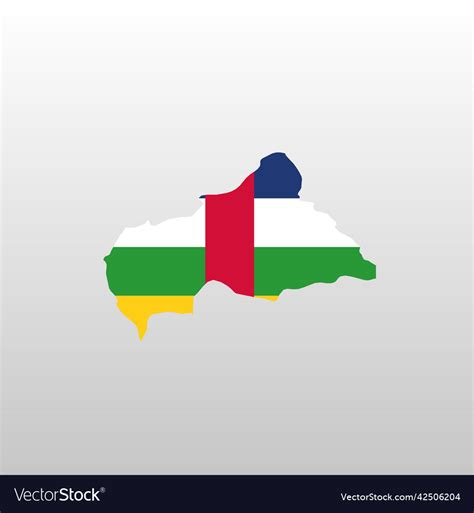 Central african republic national flag in country Vector Image