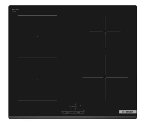 Bosch Pwp63kbb6e Series 4 Induction Hob 60 Cm Black Surface Mount Wit