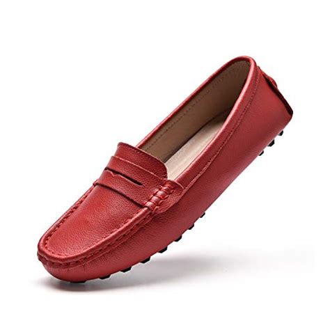 I Tested The Comfort And Style Of Red Penny Loafers For Women Heres