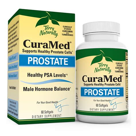 Terry Naturally Curamed Prostate Bcm 95 Curcumin Complex 60 Softgels