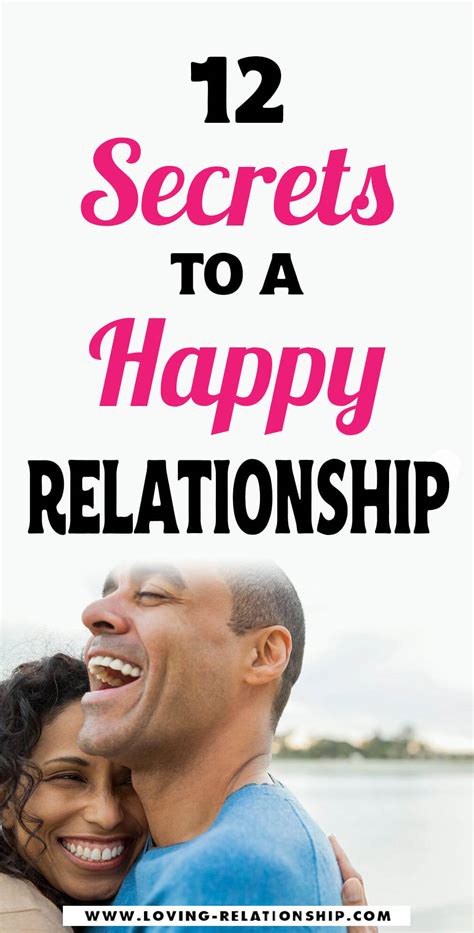 12 Secrets to a Happy Relationship