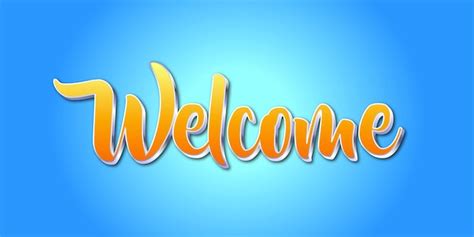 Premium Vector Welcome Lettering Banner Template