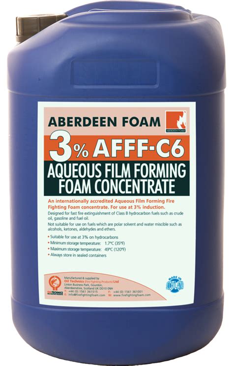 Aberdeen Foam Afff C Oil Technics Fire Fighting Foam